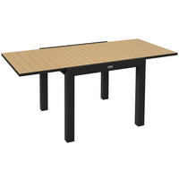 GARTENTISCH DE-07260 ausziehbar, wetterbeständig mit Aluminiumgestell Gelb - Gelb, Metall (162/80/75cm) - ComfortXL