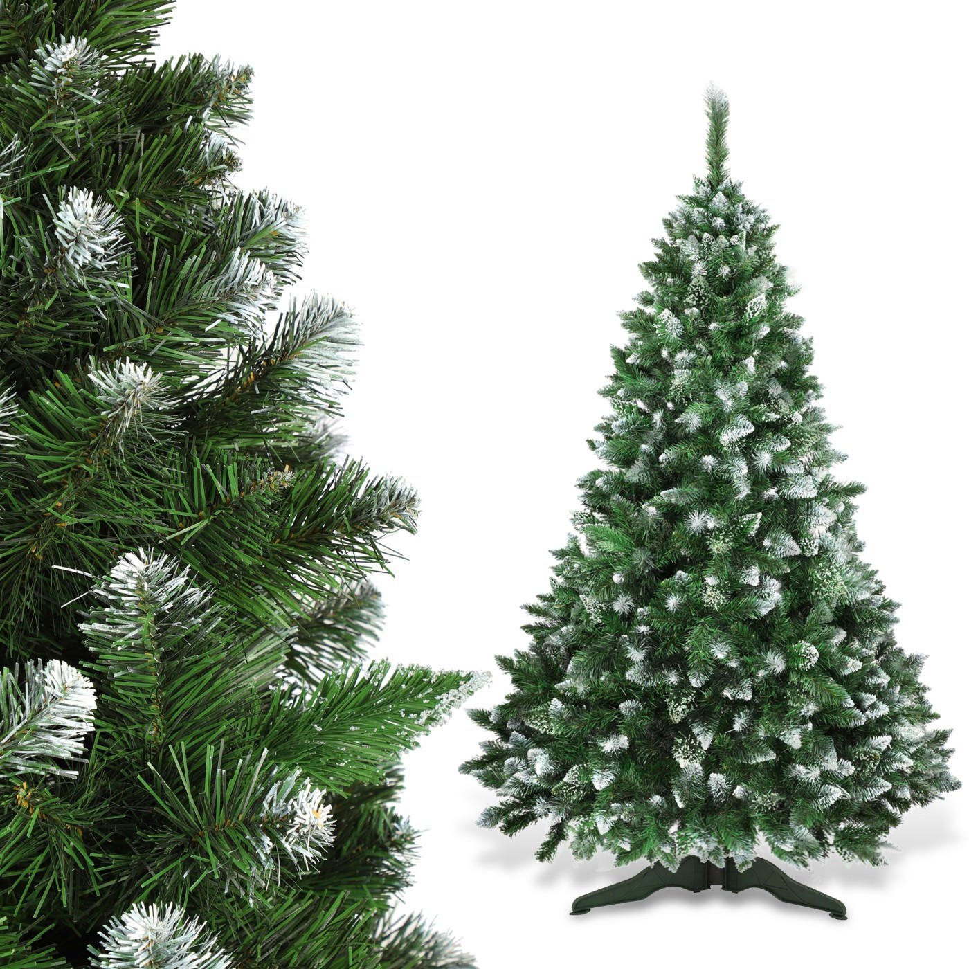 KADAX Künstlicher Weihnachtsbaum Diamanttanne 180 cm dick - Grün, Kunststoff (180cm) - KADAX