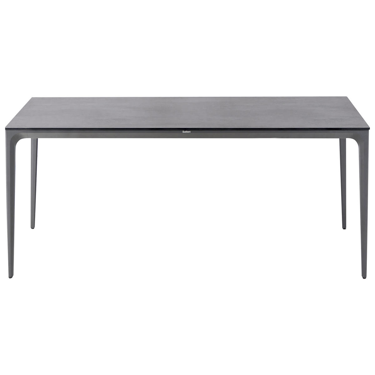 KONFERENZTISCH 90/180 cm Dunkelgrau Sovareto - Dunkelgrau, Kunststoff (180/90/75cm) - Beliani