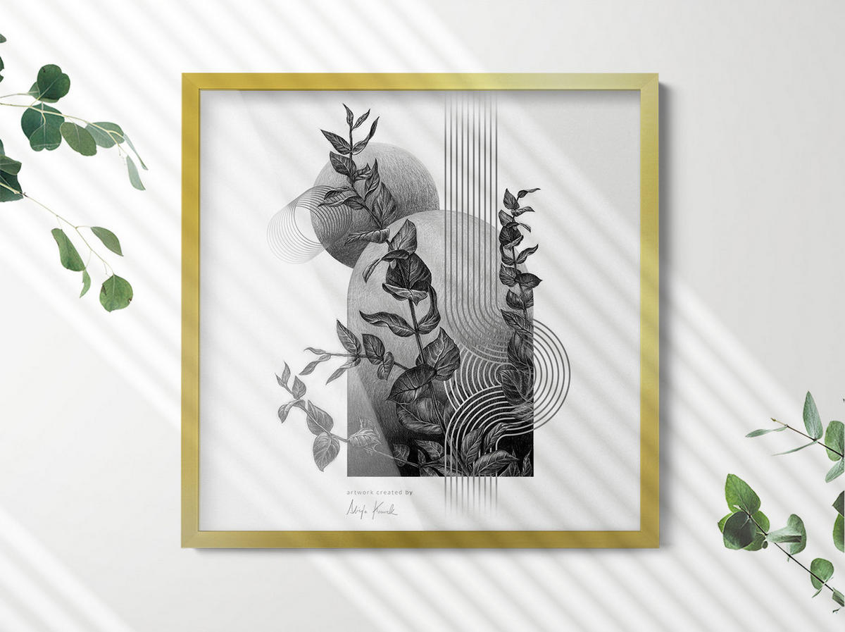 BILDERRAHMEN - Silberfarben, Kunststoff (50/50/1.5cm) - Wallfluent