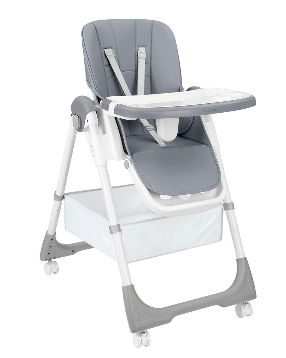 HOCHSTUHL Spicy+ faltbar grau höhenverstellbar Fußstütze Räder Korb - Grau, Metall (51/103/71cm) - Kikka boo