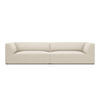 SOFA Ruby aus Cord leichtes beige 4 Sitzplätze - Creme, Textil (93/69/302cm) - Micadoni