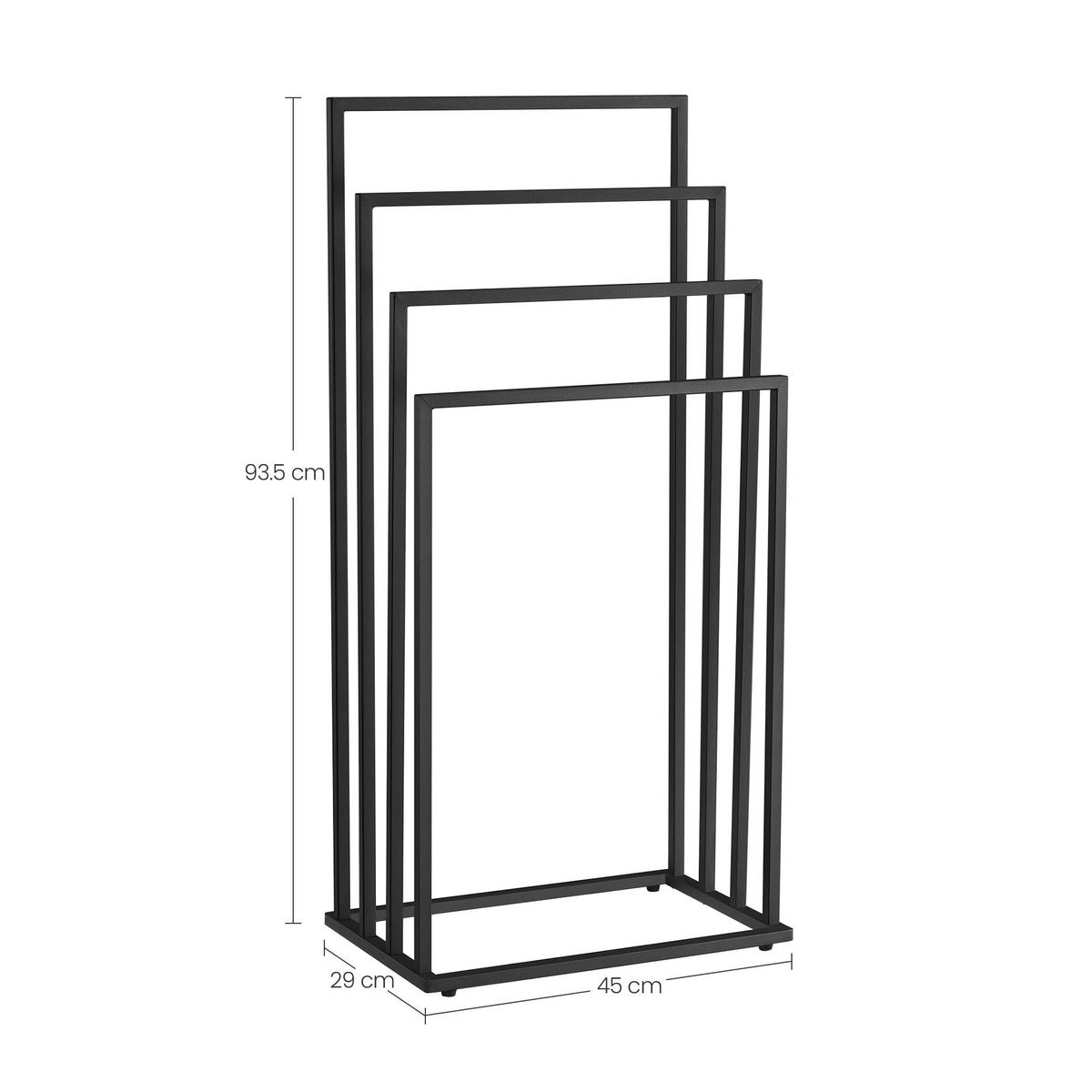 HANDTUCHHALTER in Schwarz - Schwarz, Metall (45/93.5/29cm) - Home Collective