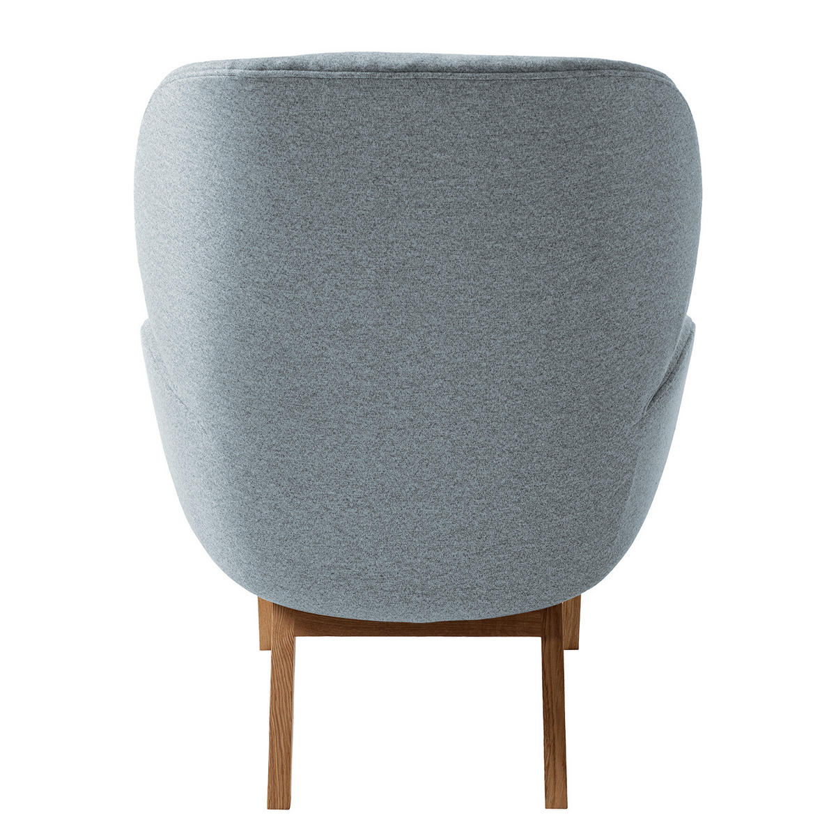 SESSEL - Eichefarben/Blaugrau, Eichenholz/Textil (82/102/90cm) - home24