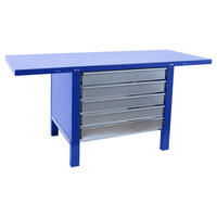 WERKBANK Buffalo Metal mit 5x Schublade HxBxT 83 x 120 x 73 cm Traglast 700 kg Blau - Blau, Metall (120/83/73cm) - PROREGAL