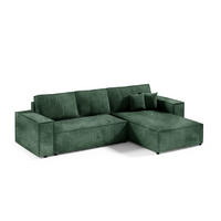 ECKSOFA mit Schlaffunktion Grüne - Grün, Textil (294/185cm) - Furnisell