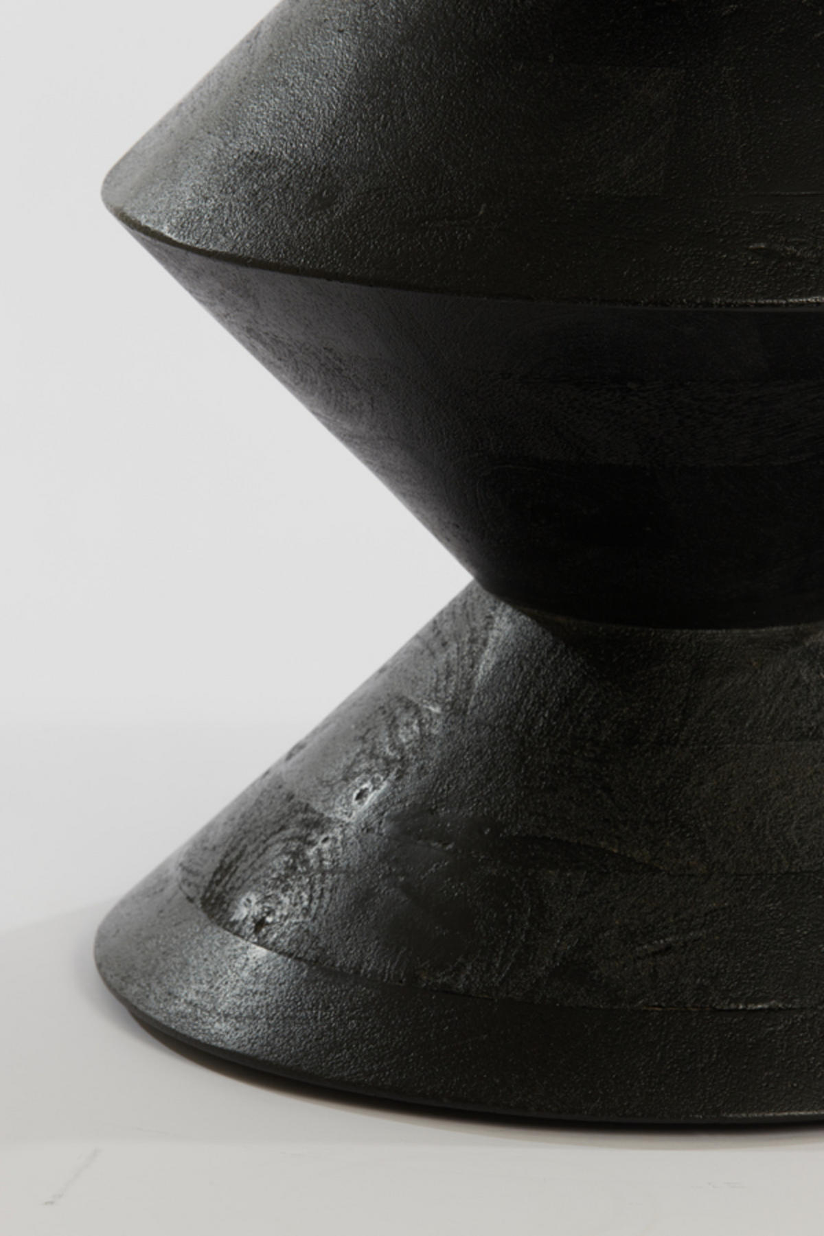 BEISTELLTISCH Larus Schwarz Ø45/60 cm - Schwarz, Holz (45/45/60cm) - Light & Living