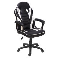BÜROSTUHL Schwarz, Weiß - Schwarz/Weiß, Textil (63/119/64cm) - MCW