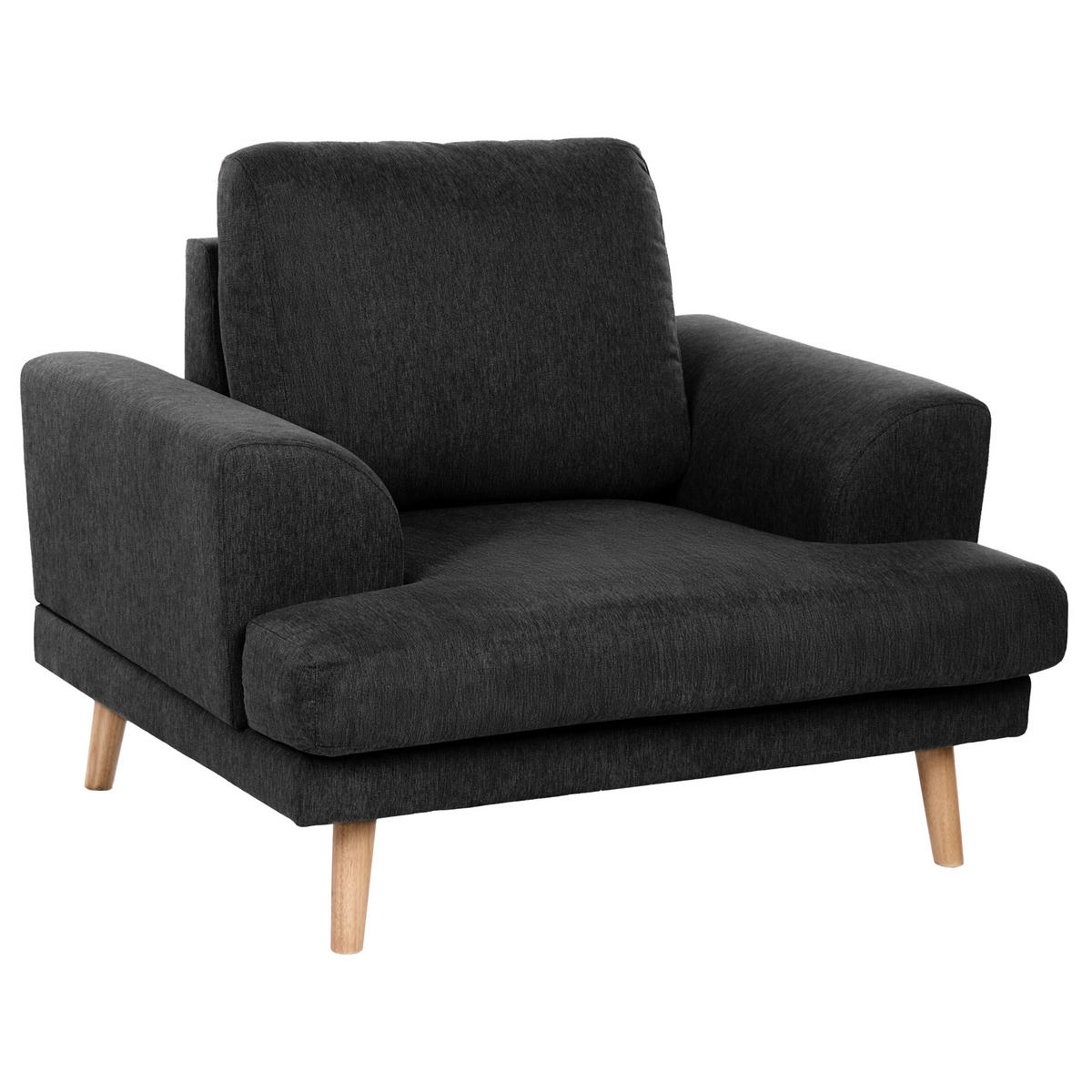 SADA POHOVEK 4-místná Látka Černá Kildal - černá, textil (280/90/96cm) - Beliani