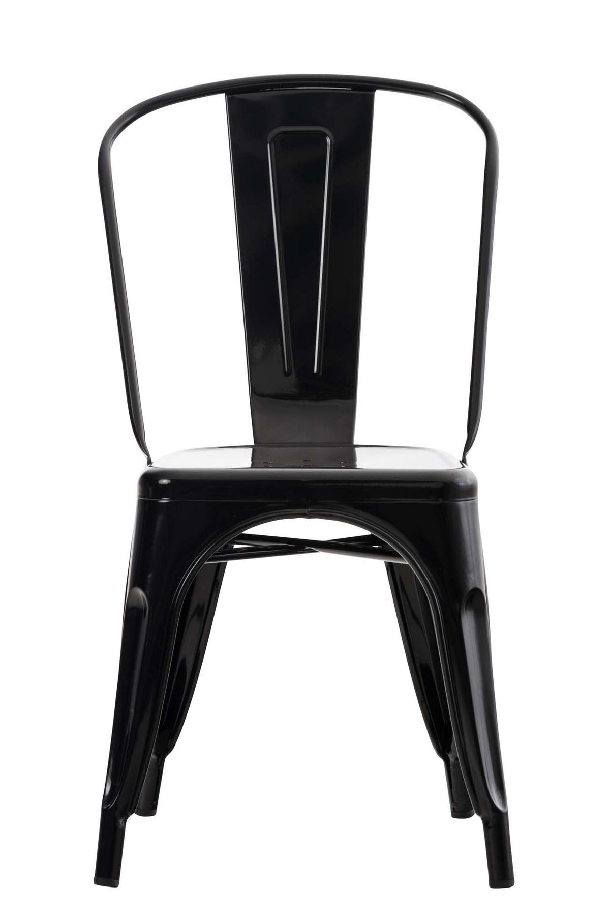 STUHL Metall schwarz - Schwarz, Metall (44/89/48cm) - CLP
