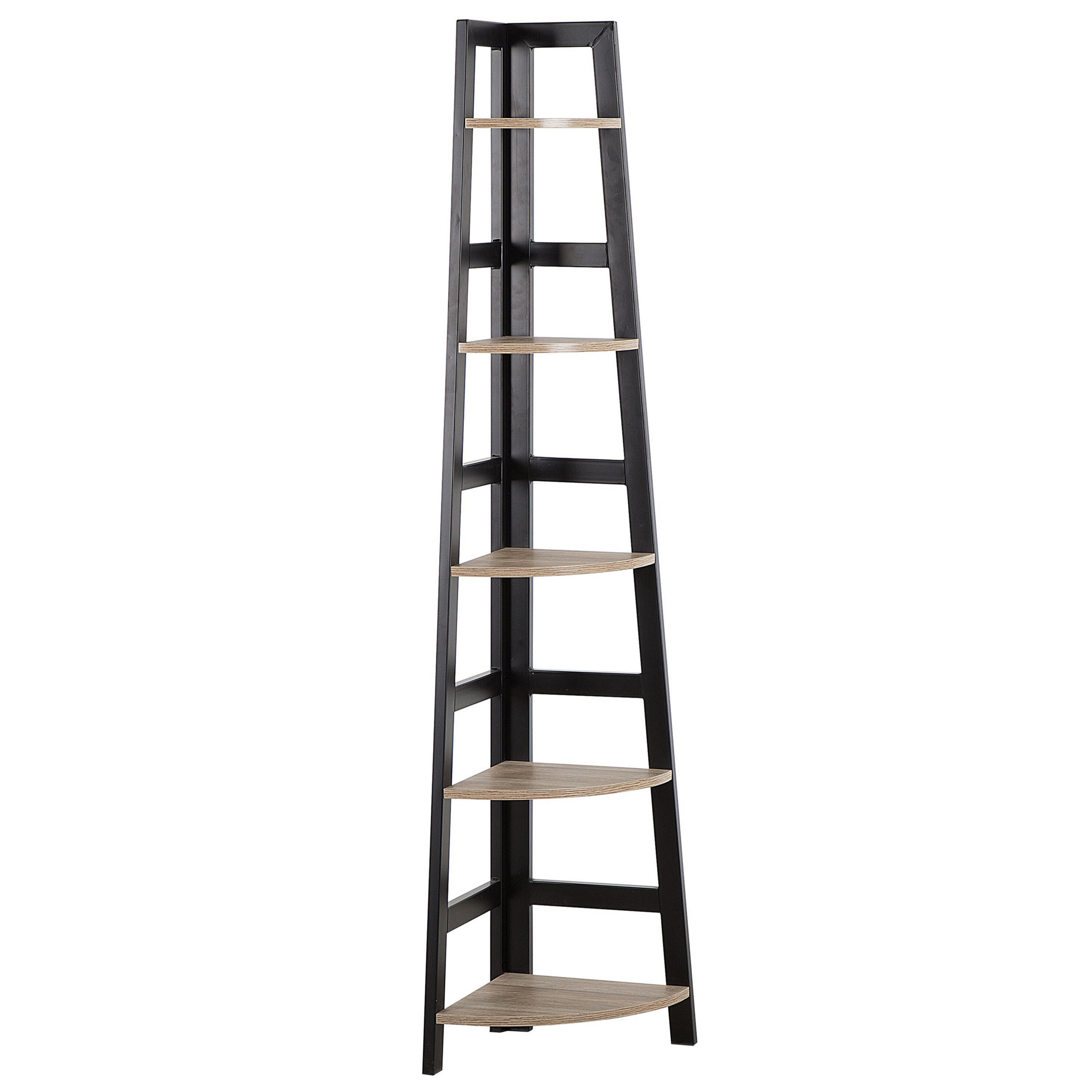 BÜCHERREGAL 5 Fächer Blexley - Hellbraun, Holzwerkstoff (44/163/31cm) - Beliani