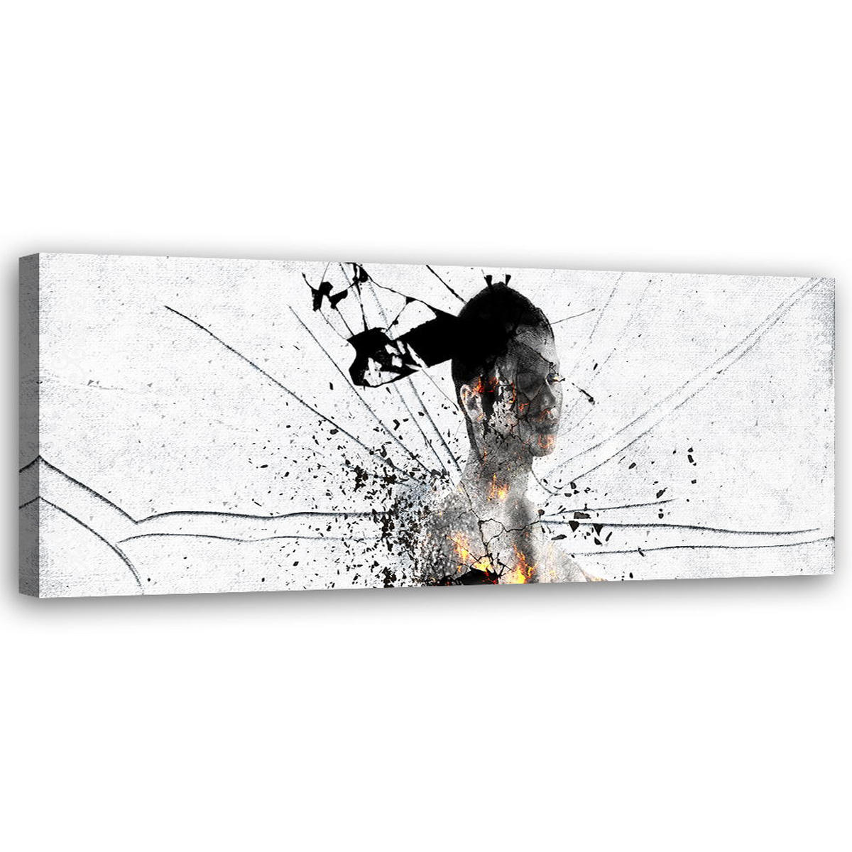 KUNSTDRUCK Grau 120/40 cm - Grau, Textil (120/40cm) - KUNSTLOFT