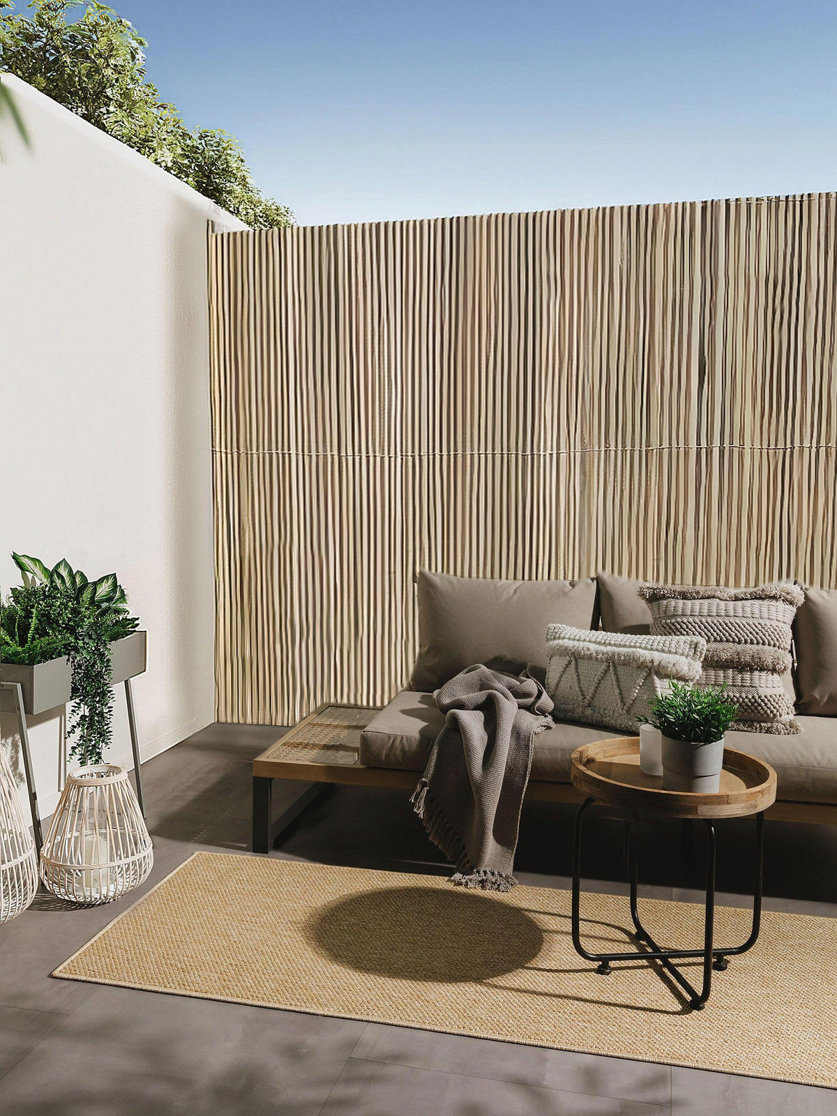 OUTDOORLÄUFER Iowa Beige 80x300 cm - Beige, Kunststoff (80/300cm) - benuta