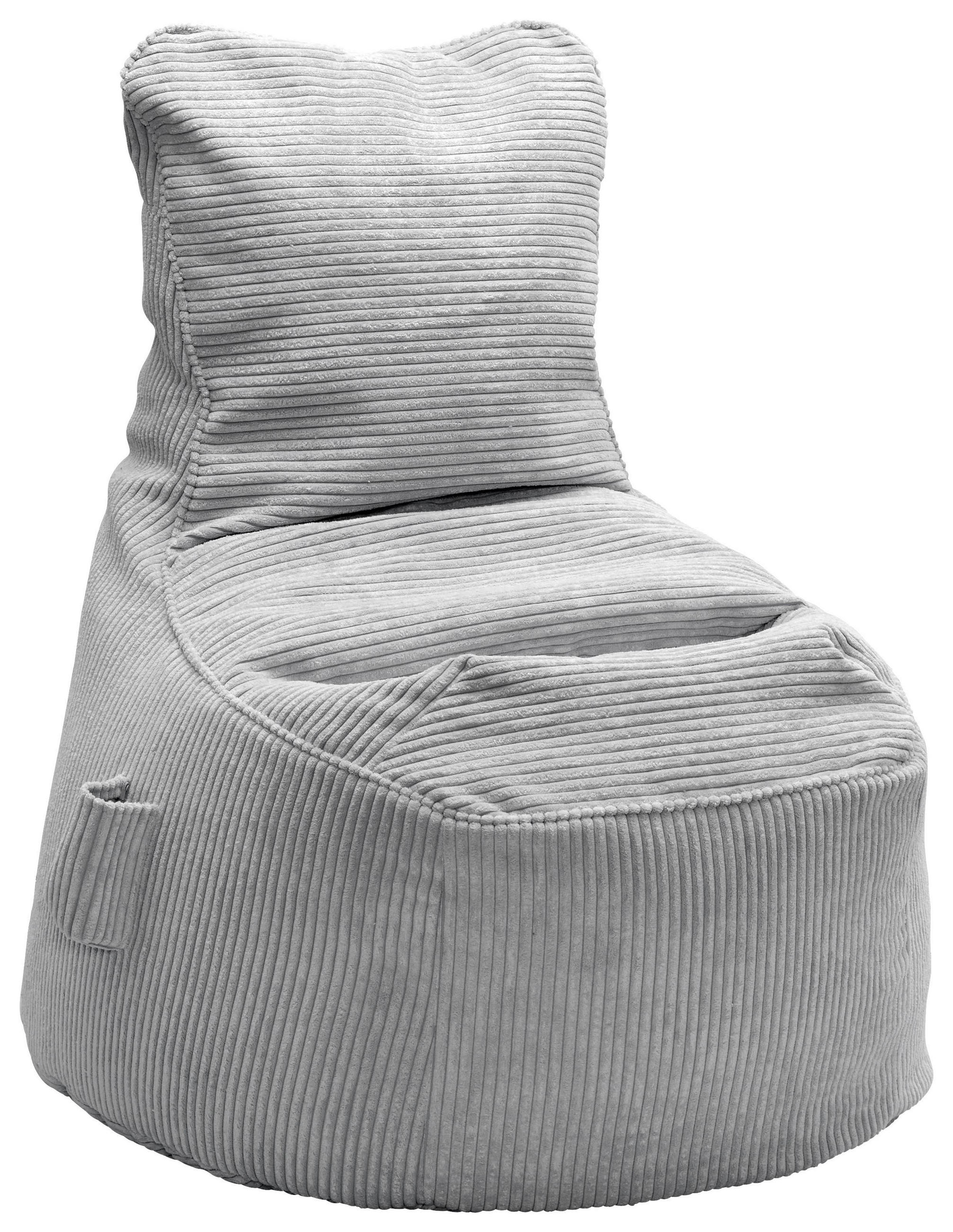 SITZSACK Cortona Cord in Grau - Grau, Textil (85/100/85cm) - Mömax