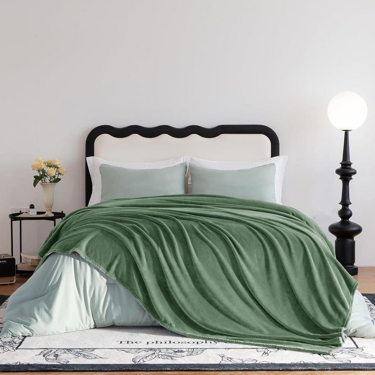 KUSCHELDECKE Flanell 130 x 150 cm Grün - Grün, Textil (130/150cm)