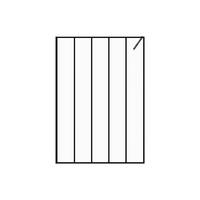 DUSCHWAND - 140 cm x 0.6 cm - Metall, Glas - Schwarz - ATALIA II - Schwarz, Glas/Metall (140/200cm) - Vente-Unique