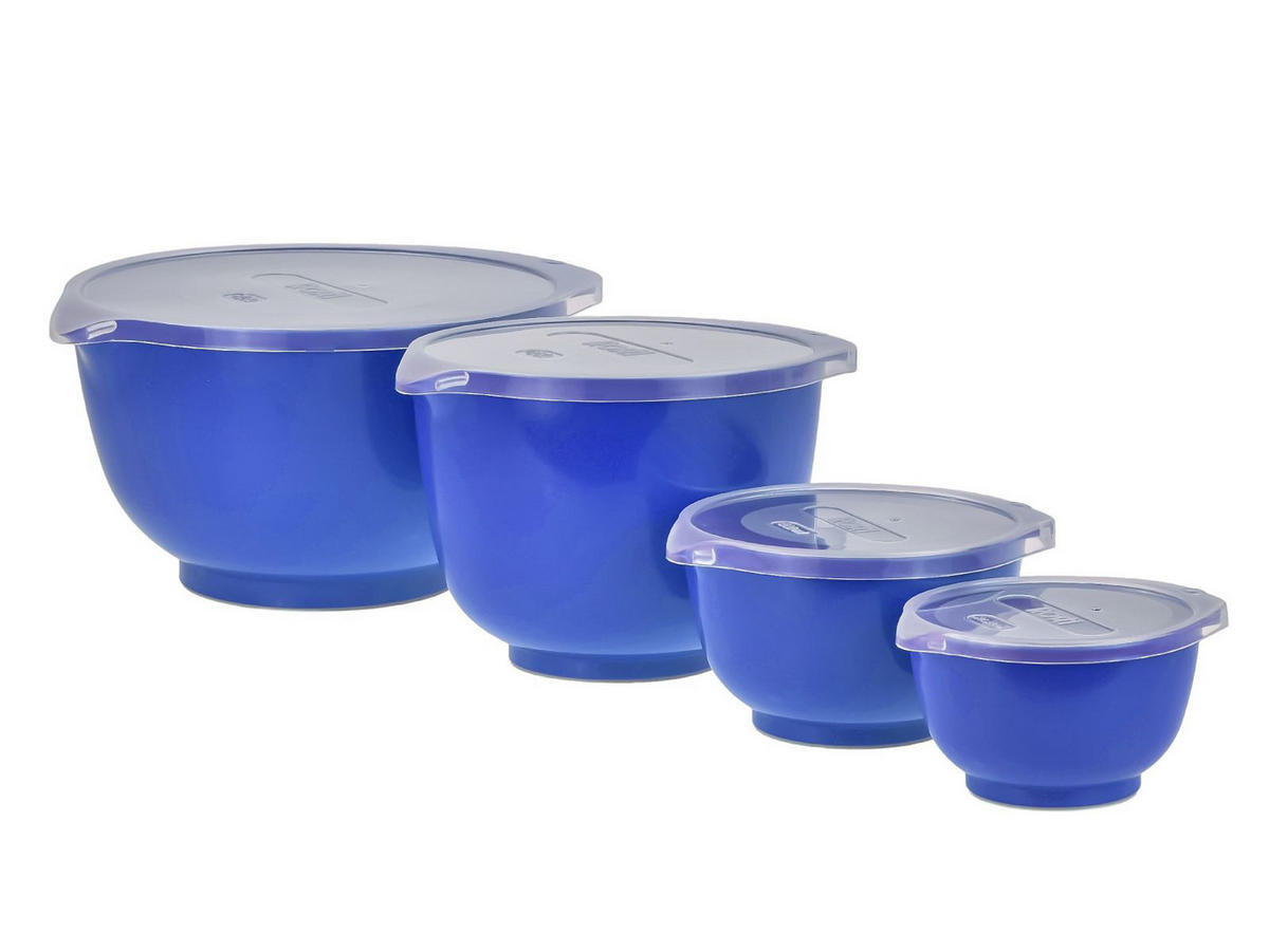 RÜHRSCHÜSSEL-SET Margrethe New blau (4tlg) - Blau, Kunststoff (21/15cm) - Rosti