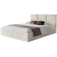 POLSTERBETT Nestio Creme Samt 180x200 cm - Creme, Kunststoff/Textil (180/200cm) - Selsey