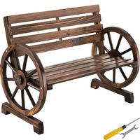GARTENBANK Howdy, Belastbarkeit 320 kg, braun - Braun, Holz (106/78/55cm) - tectake