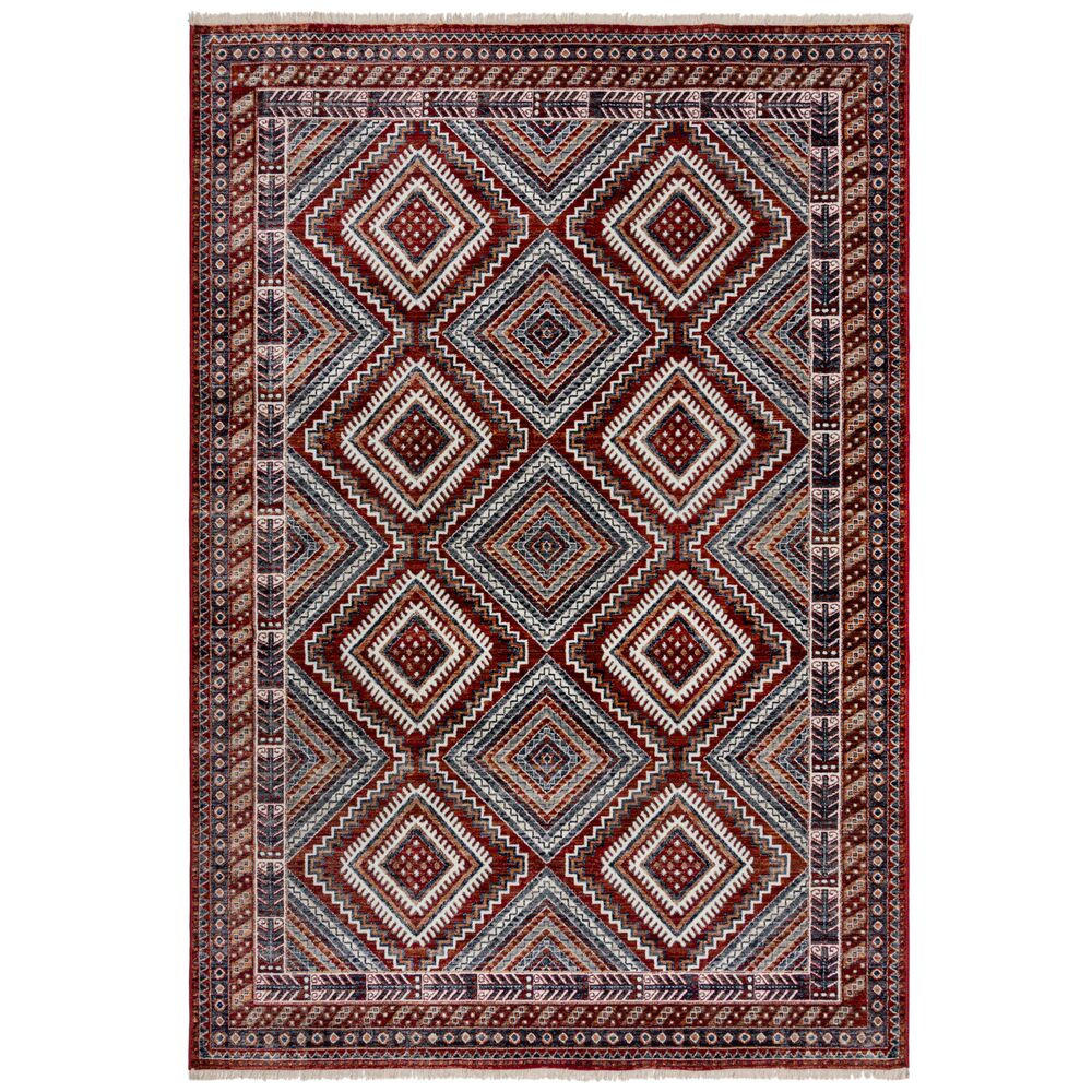 TEPPICH Traditionell-Design, mit Fransen KELVIN, Rot 160x234 cm - Rot, Textil (160/234cm) - KADIMA DESIGN