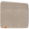 TISCHSETS eckig 6er-Set - Beige, Textil (44/45/3cm) - Miqio Design