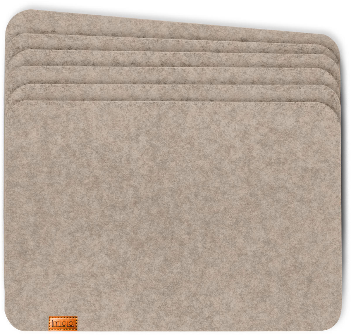 TISCHSETS eckig 6er-Set - Beige, Textil (44/45/3cm) - Miqio Design