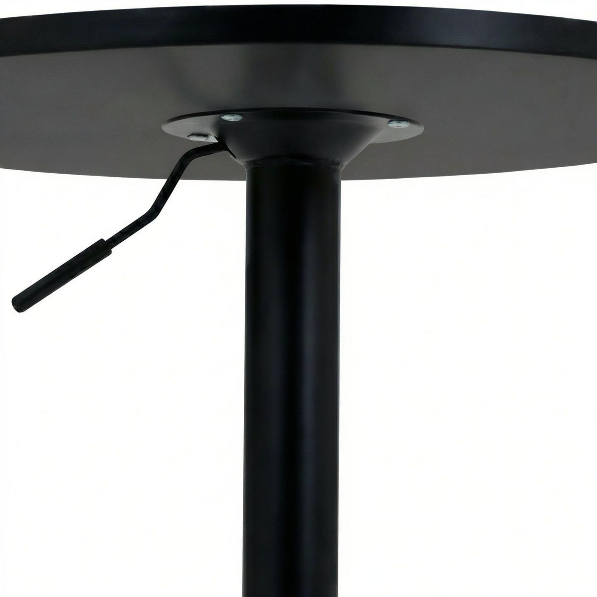 STEHTISCH rund 60 cm Holz schwarz/schwarz - Schwarz, Holz/Metall (60/60/85cm) - CLP
