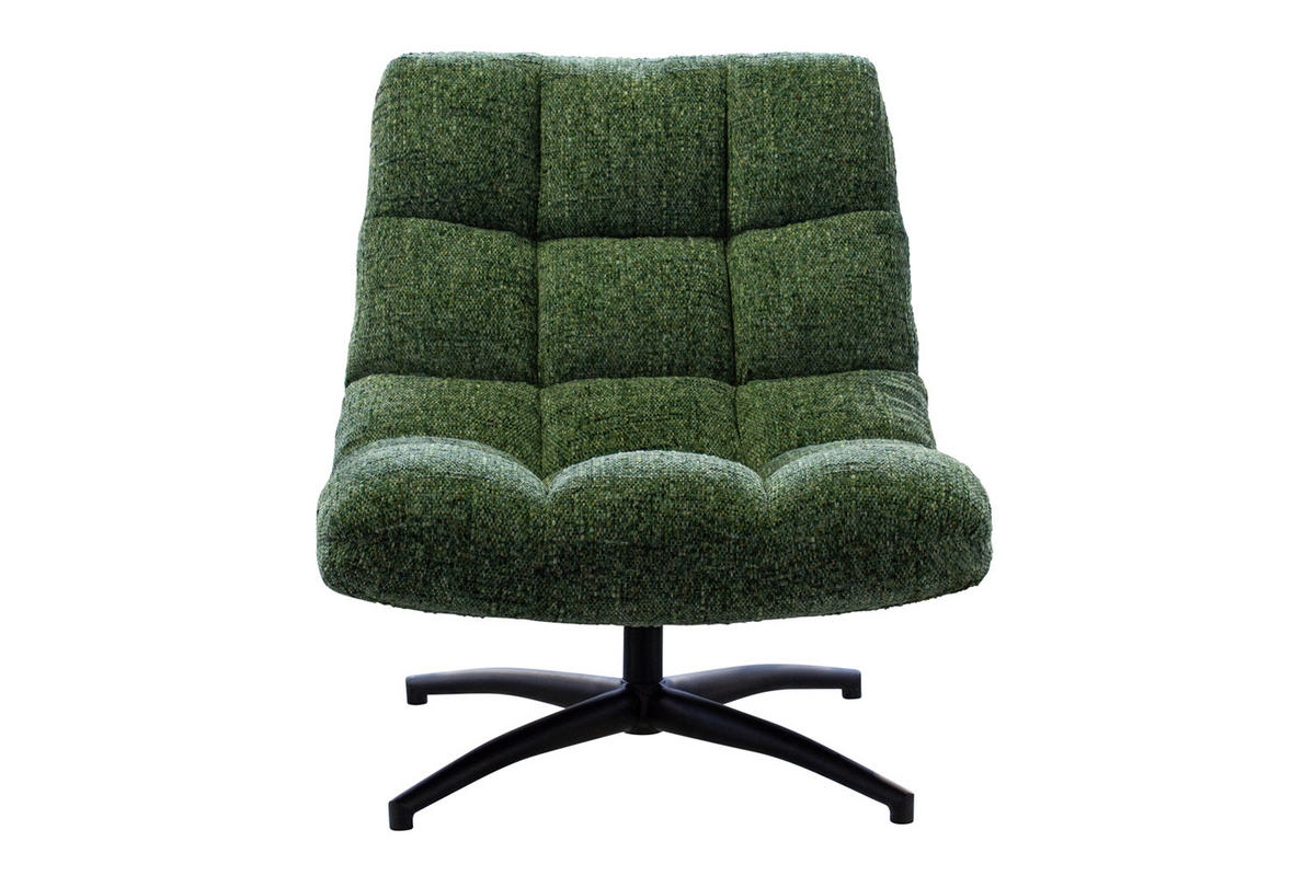DREHSESSEL Neapel, Webstoff, Grün - Grün, Textil (93/87/75cm) - dasmöbelwerk