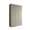 DREHTÜRENSCHRANK 236.7/150/47 3-türig - Kaschmir/Schwarz, Holz/Metall (150/236.7/47cm) - Abiks Möbel