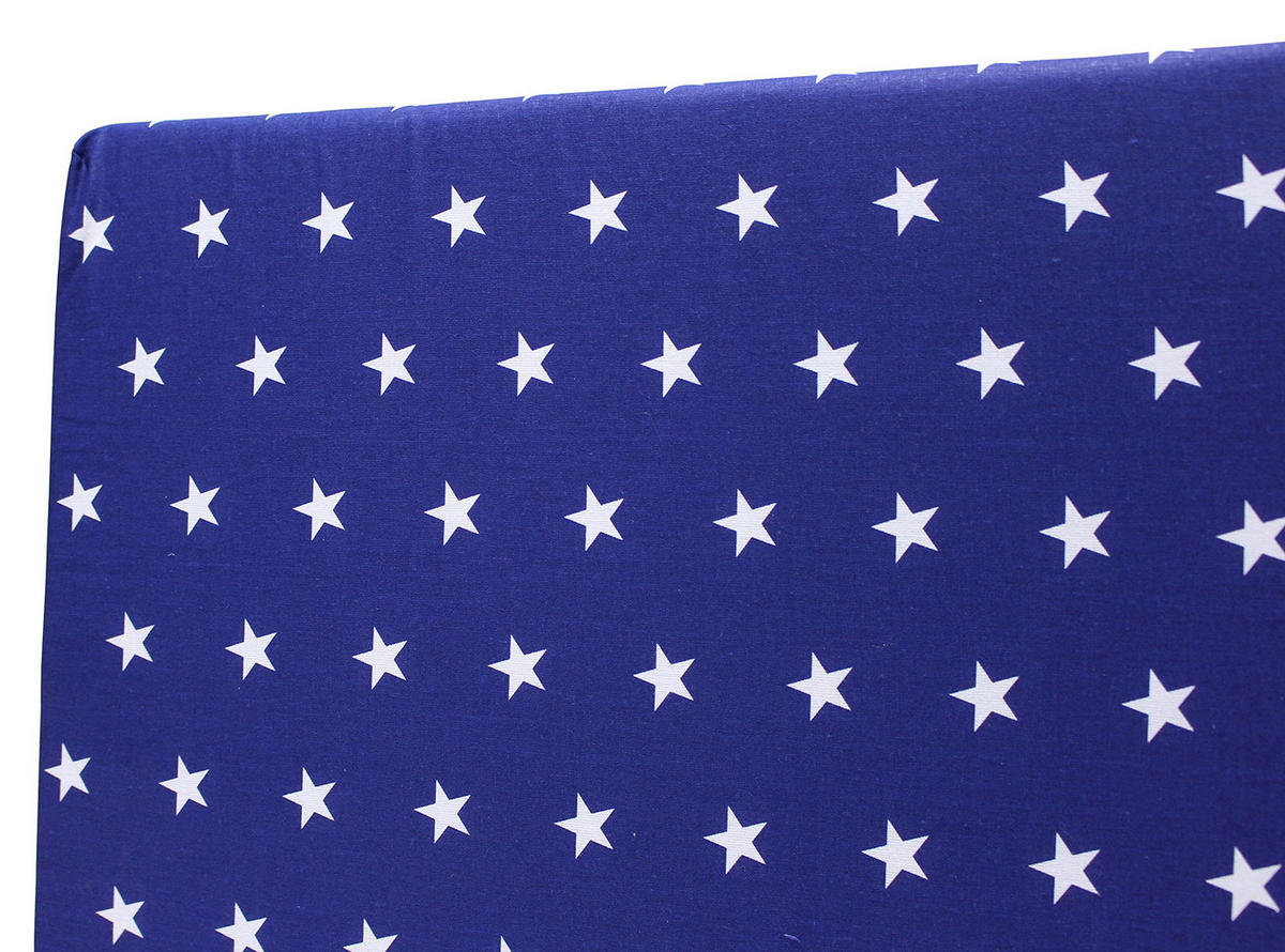 BABYMATRATZE 60/120 cm Rollmatratze mit Reisetasche, Bezug 100 % Baumwolle - Dunkelblau, Naturmaterialien - Best for Kids