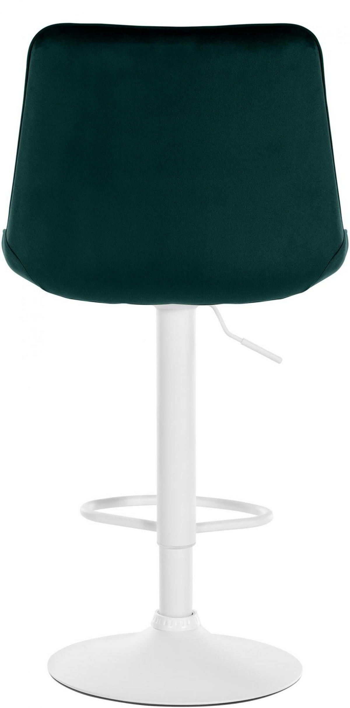 BARHOCKER Samt grün - Weiß/Grün, Textil/Metall (49.5/91/50cm) - CLP