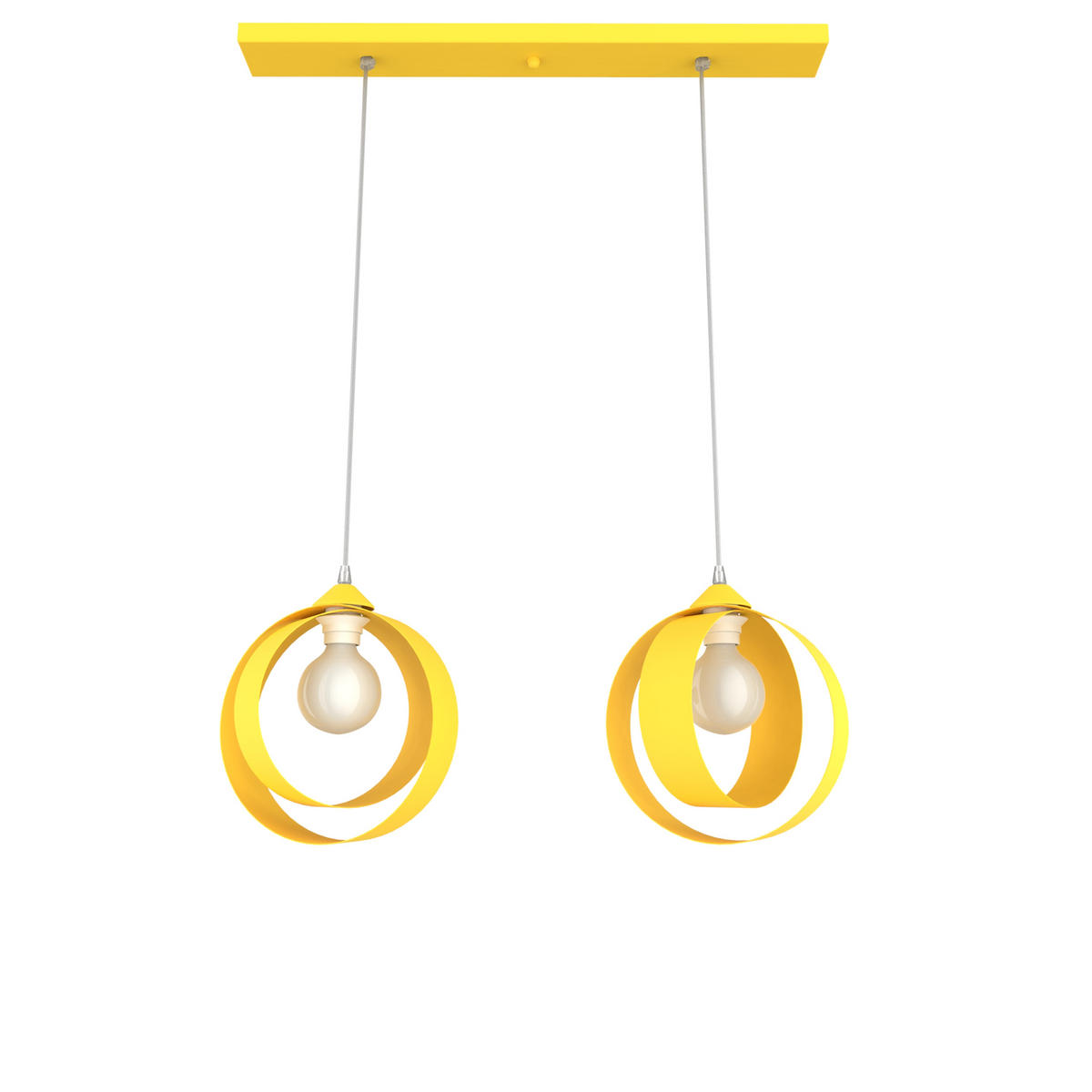 HÄNGELEUCHTE - Gelb, Metall (7/25/25cm) - Lumicom