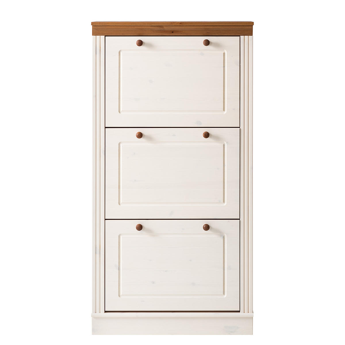 SCHUHKIPPER mit 3 Klappen - Kieferfarben, Holz (70/135/25cm) - home24