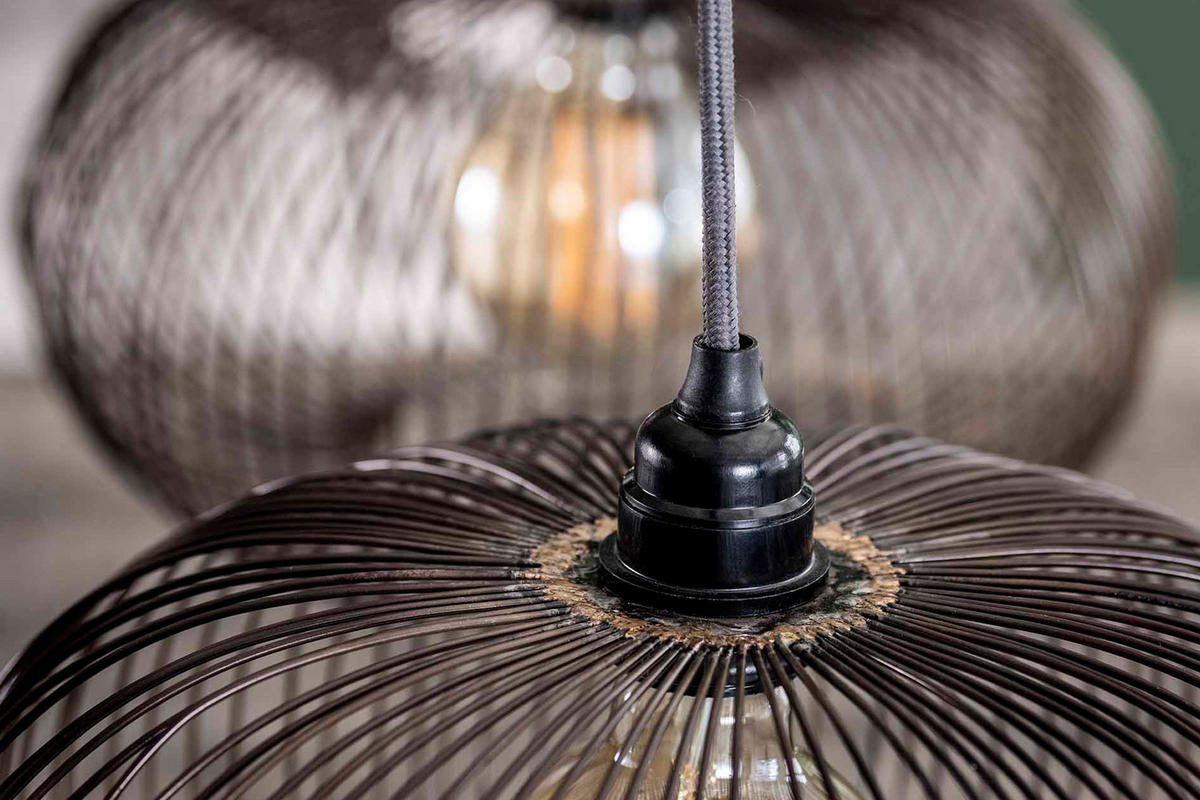 HÄNGELAMPE CATAVI Schwarz Metall - Schwarz, Metall (35/170/150cm) - KAWOLA