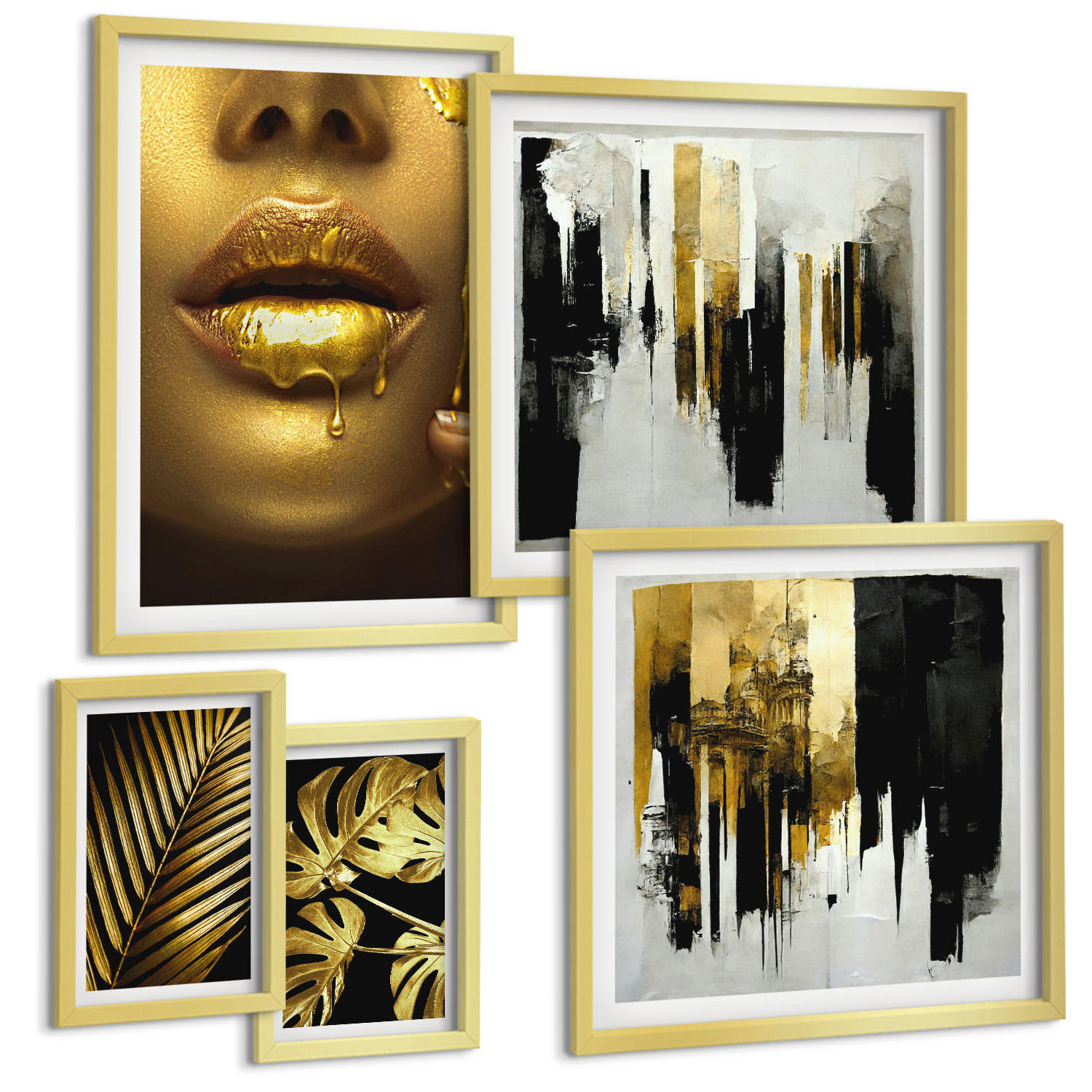 Tulup Bilder Gold 40x60 cm