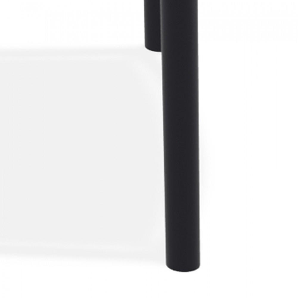 BARHOCKER Schwarz 45x106x52cm - Schwarz, Kunststoff (45/106/52cm) - AlterEgo