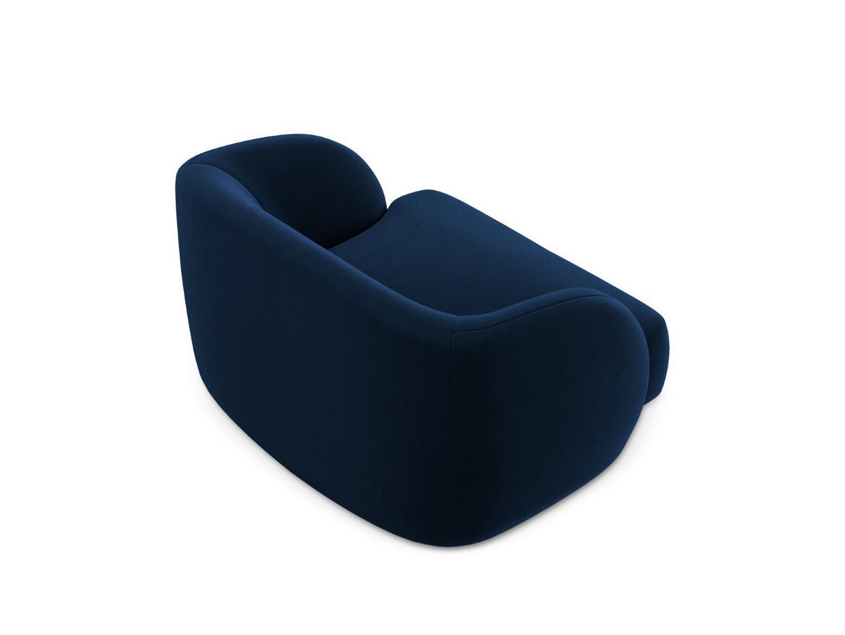 SESSEL Miley aus Samt königsblau - Blau, Textil (90/70/103cm) - Micadoni
