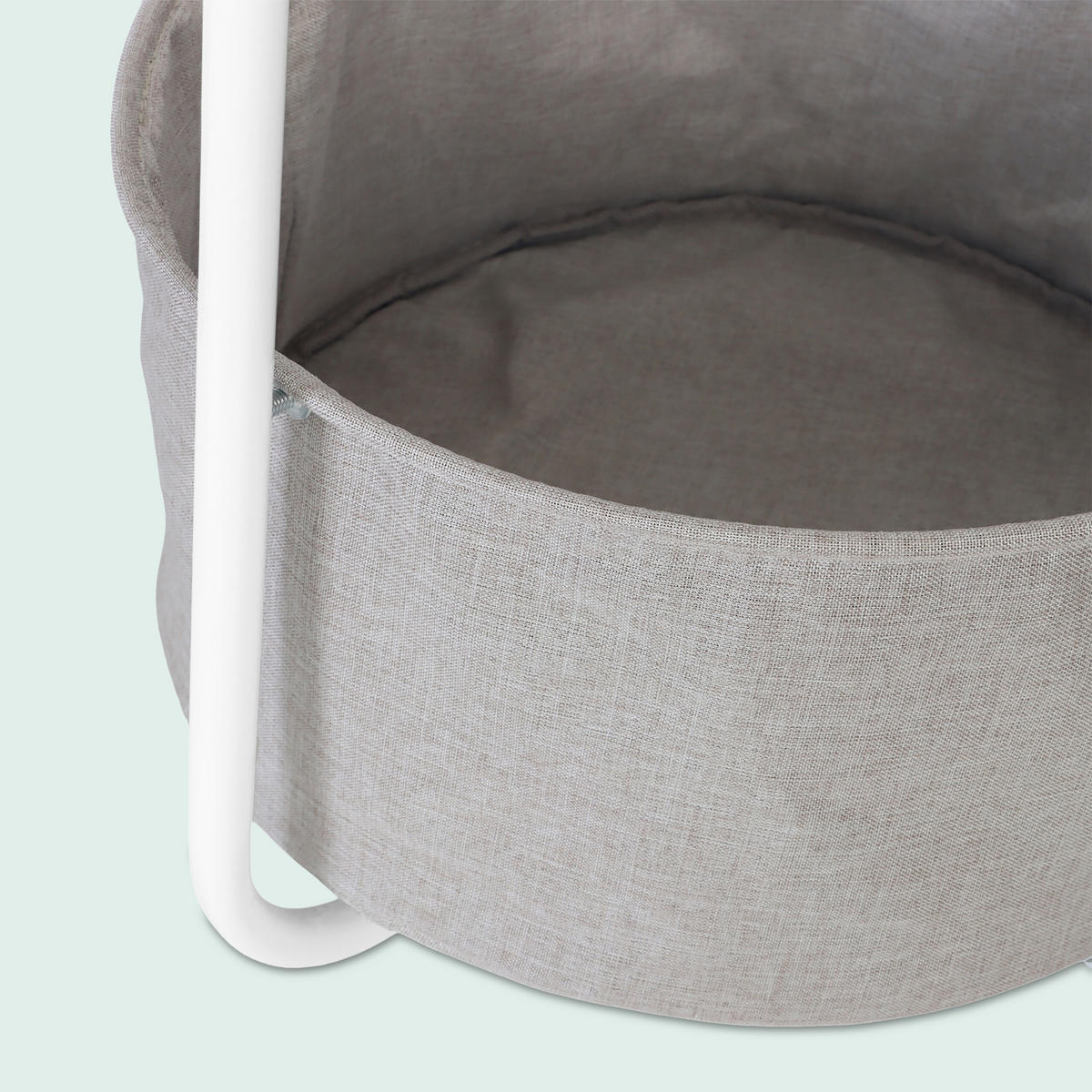 BEISTELLTISCH - Multicolor, Holzwerkstoff/Textil (40/40/50cm) - Relaxdays