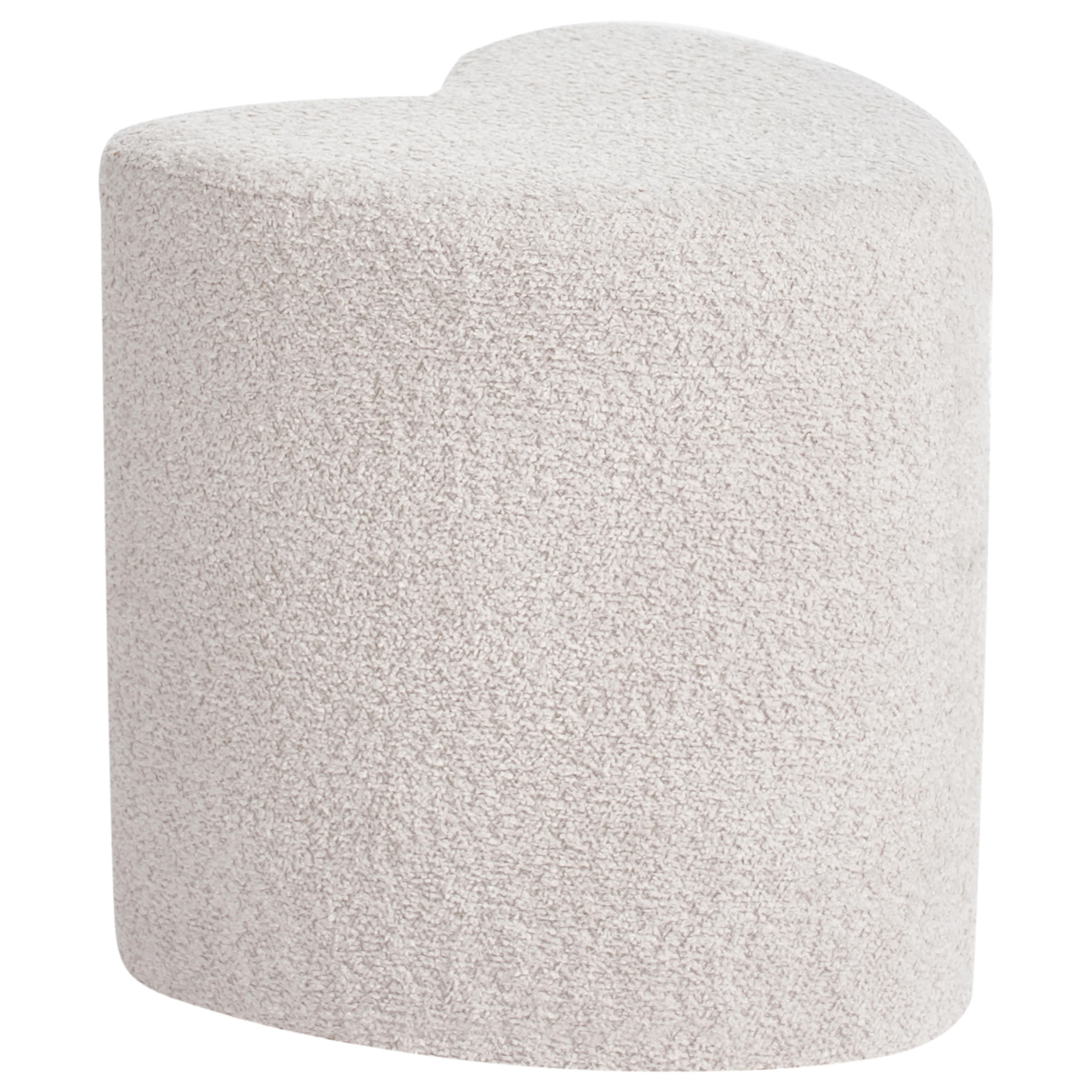 POUF Beige Scotia - Beige, Textil (40/44/33cm) - Beliani