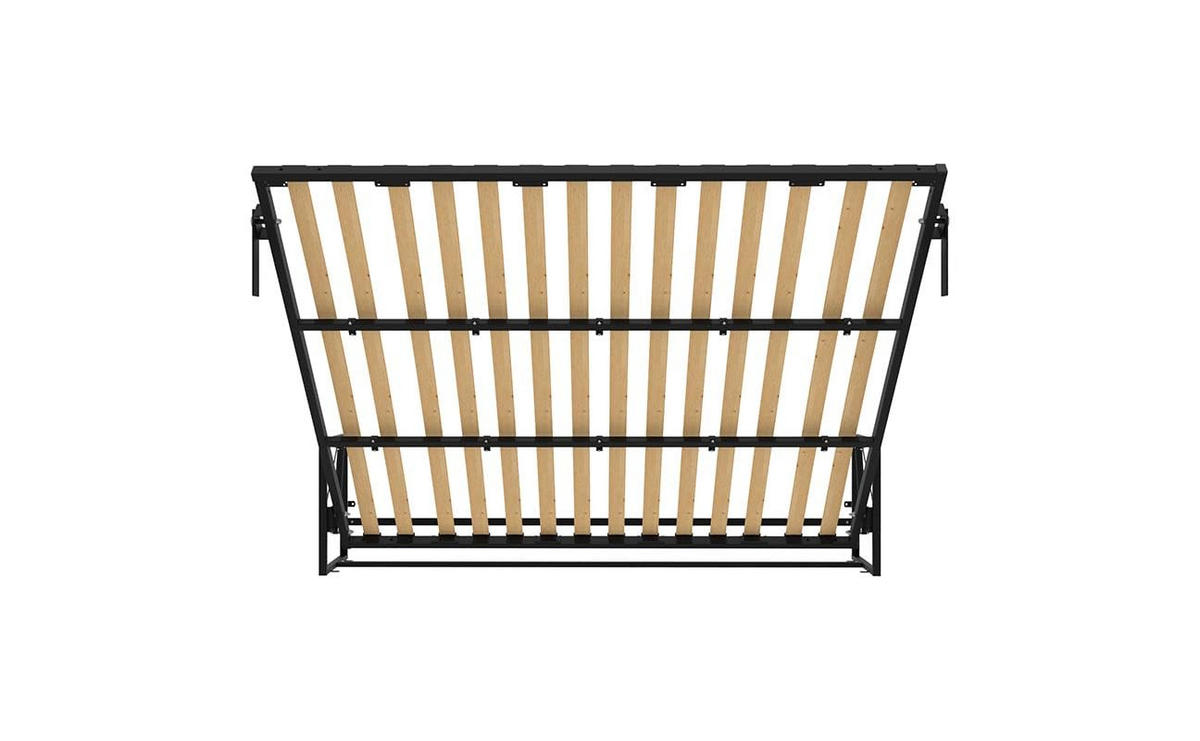 WANDBETT Morphy Classik Modulares SizeFlex- und TypeFlex-System - 200x192 Horizontal - Schwarz, Holz/Metall (200/192cm) - WallBedKing
