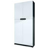 BÜROSCHRANK Logan Fronten in Weiß matt - Weiß, Holzwerkstoff (82/185/37cm) - Vladon