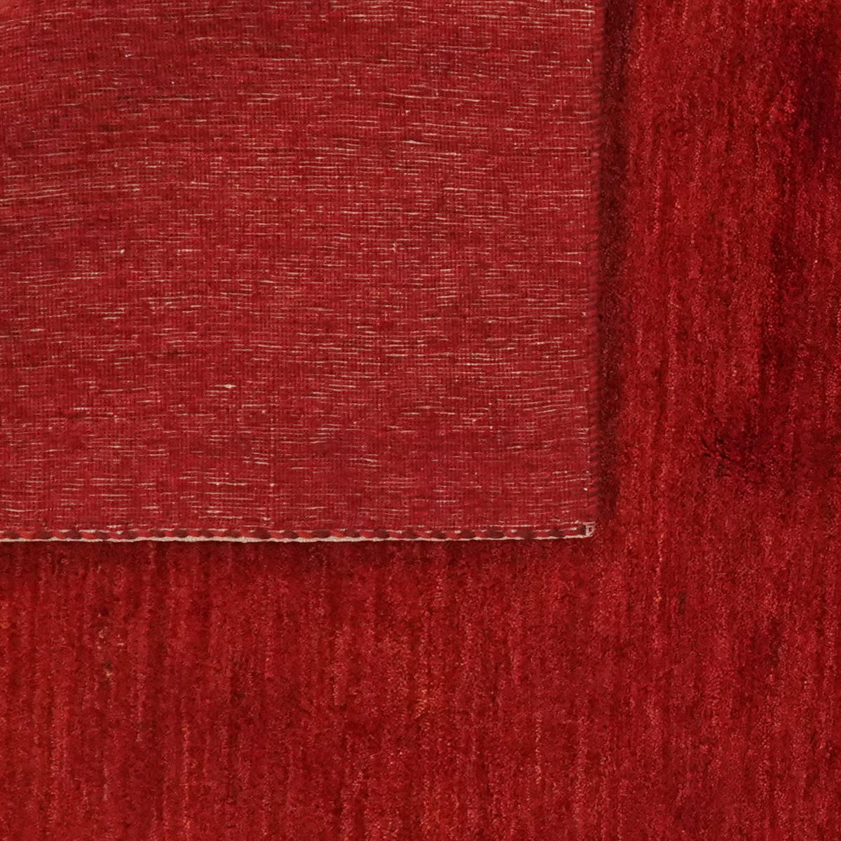 GABBEH-TEPPICH handgeknüpft Rizbaf Rot 234/162 cm Schurwolle - Rot, Textil (162/234cm) - Looma