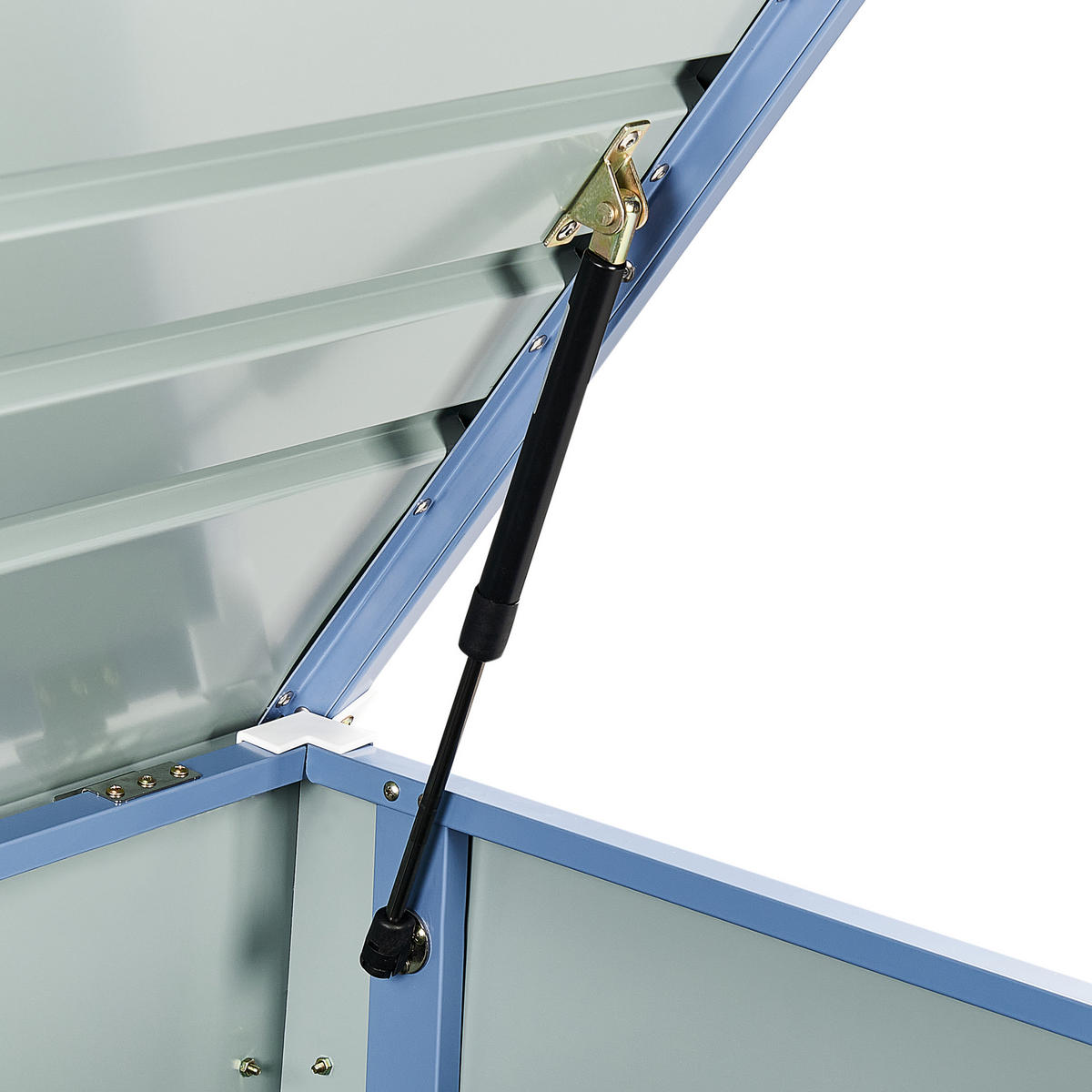 AUFBEWAHRUNGSBOX Blau Cebrosa - Blau, Metall (165/67/70cm) - Beliani