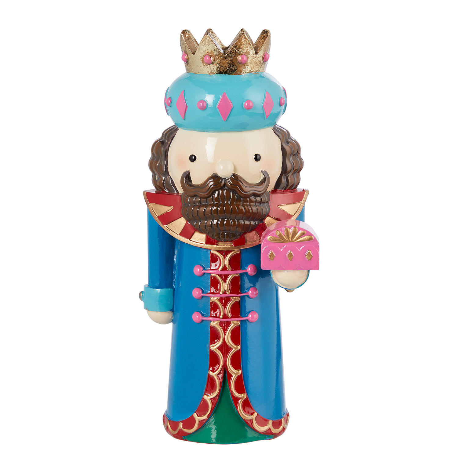 DEKOFIGUR X-Mas König - Blau, Stein (7/20/8cm) - Butlers