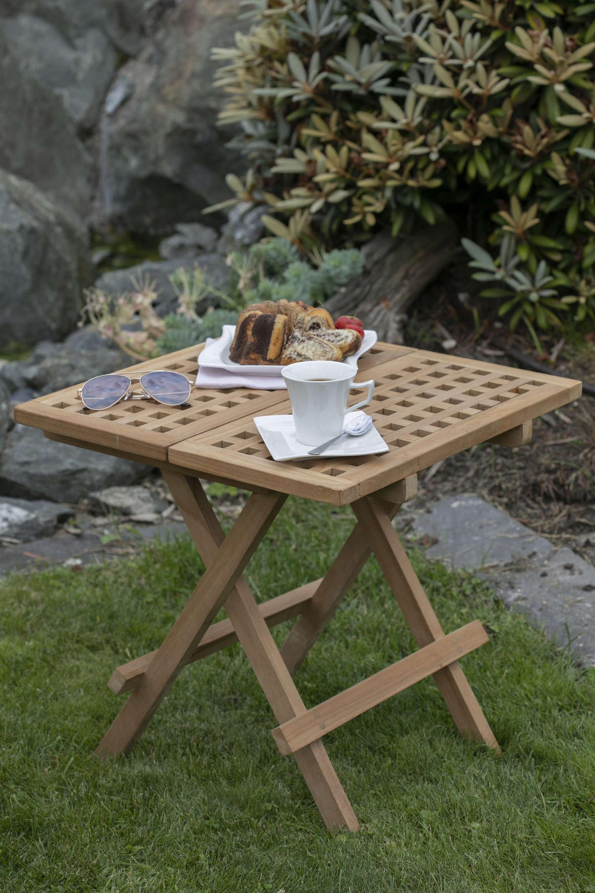 BEISTELLTISCH Devon - Braun, Holz/Metall (50/50/51cm) - Mr. Deko