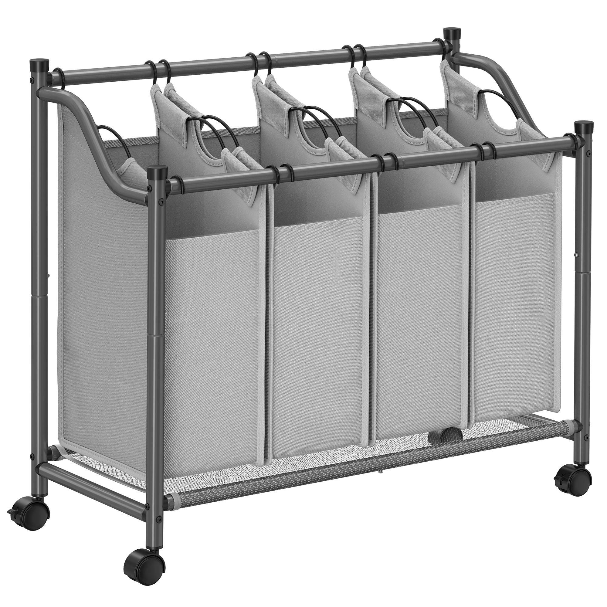 WÄSCHEKORB MAPUTO - Grau, Metall (38.5/81/87.5cm) - Hansiro