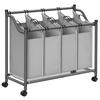 WÄSCHEKORB MAPUTO - Grau, Metall (38.5/81/87.5cm) - Hansiro