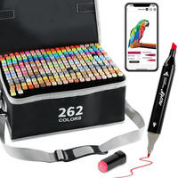 ALKOHOLMARKER 262er Set mit App und Tasche - Multicolor, Kunststoff (1/1/15.4cm)