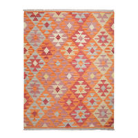 HANDWEBTEPPICH Gashgai Kelim Rot, Orange 172/130 cm Schurwolle - Orange, Textil (130/172cm) - Looma