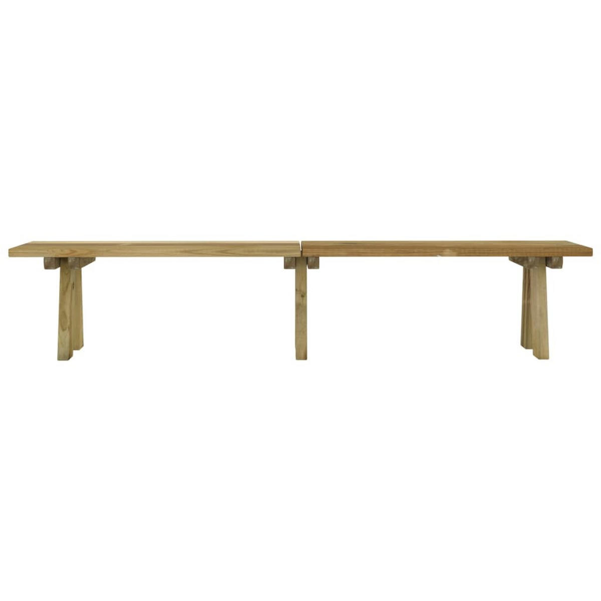 GARTENBANK 220 cm Massivholz Kiefer Imprägniert - Braun, Holz (220/45/38cm) - furnicato